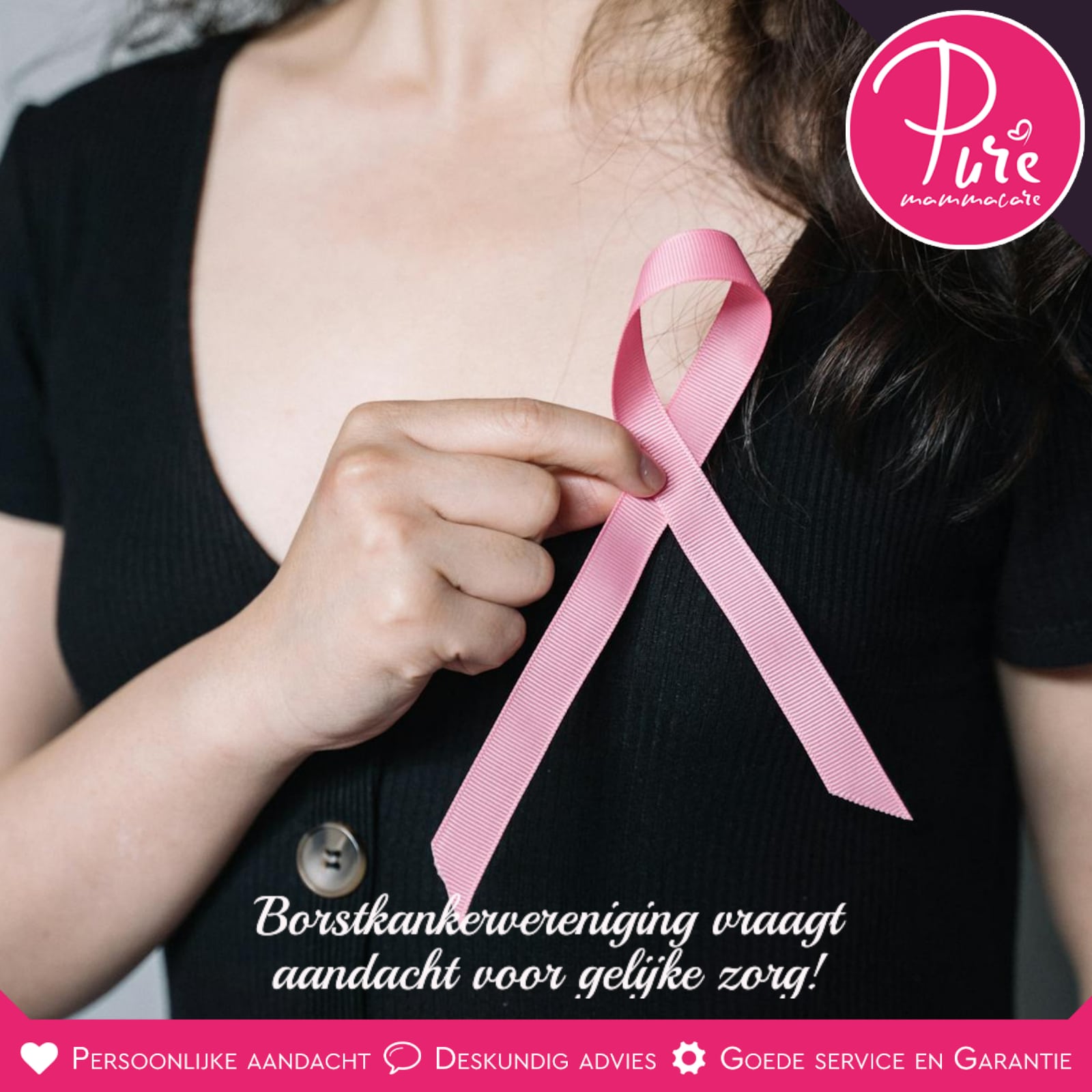 Puremammacare_ Borstkankervereniging vraagt aandacht voor gelijke zorg!